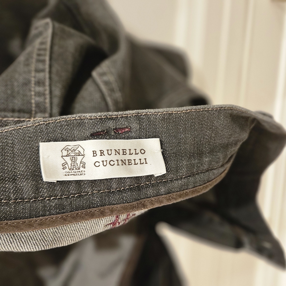 Brunello Cucinelli Gray Denim Jeans